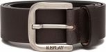 REPLAY Leren Riem Belt W95 Black Brown Donkerbruin