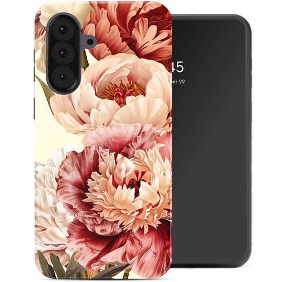 Selencia Hoesje - Geschikt voor Samsung Galaxy A37 (5G) - Backcover - Vintage Peony