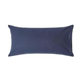 Homescapes Kussensloop 50x90 cm – Marineblauw – 100% Egyptisch Perkal Katoen – 200 TC