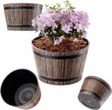 KADAX Madera Bloempot 30cm mokkabruin