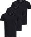 Jack & Jones Heren t-shirt 3 pack Essentials zwart