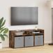 Prolenta Maison Exclusive - Meuble TV bas, 102 x 32 x 48,5 cm, bois fumé chêne