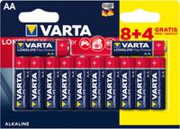 Varta Longlife Max Power AA Batterijen - 12 Stuks
