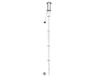 Intergard Torche de jardin torche jardin inox 150cm