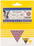 Sia siaspeed schuurschijf rond multigat P180 - 125 mm. (5 stuks)