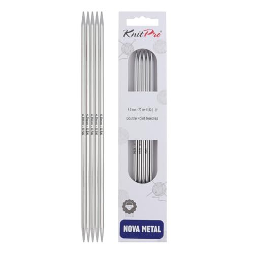 Knitpro - Knitpro nova metal (20 cm x 4,00 mm) sokkennaalden - 1 Stuk