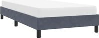 Maison Exclusive - Cadre de lit sans matelas, gris foncé, 80x210 cm, velours
