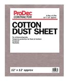 ProDec Contractor 12ft x 12ft Katoenen Stofdoek voor Decoratie, Tapijtbeschermer, Wasbare Drupdoek, Verfschild, Schilderijvellen, Zware Stofvellen voor Meubels, Verfdoek