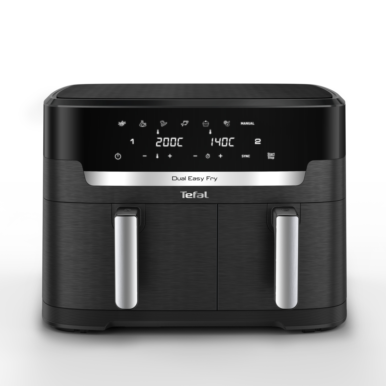 Tefal Easy Fry Dual XXL EY9428 - Dubbele Airfryer - 11 Liter - Zwart