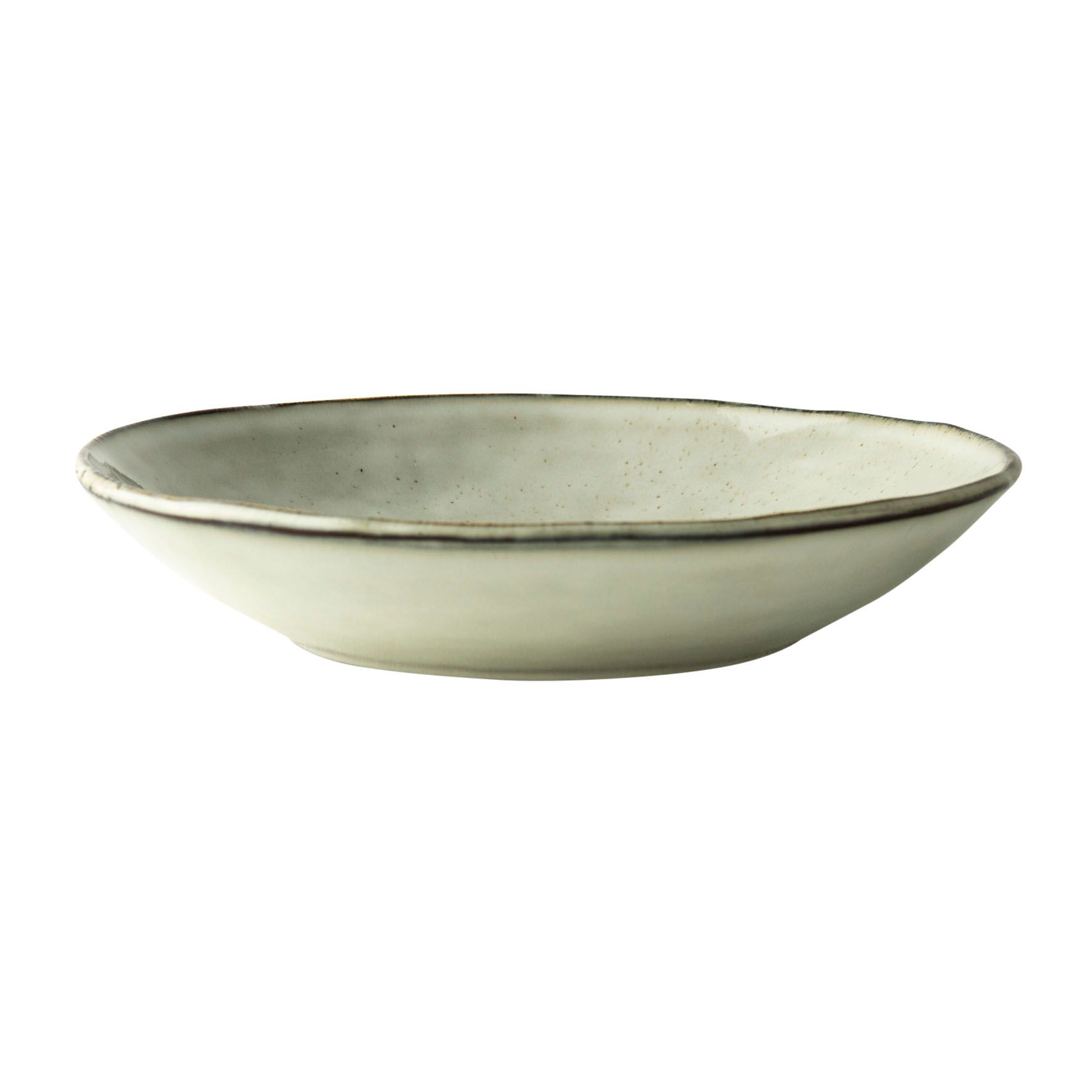 Dutch Rose Amsterdam GOrganic Diep Bord Crème 23.5 cm