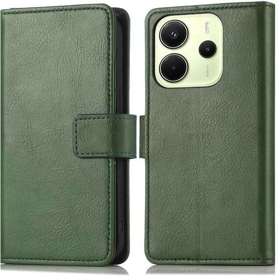 imoshion Luxe Bookcase - Geschikt voor Xiaomi Redmi Note 14 (4G) - Groen