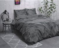 Sleeptime Beauty Skin Care Dekbedovertrek - Tweepersoons - 200x200/220 cm - Antraciet