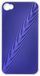 Univers GSM AXES45 beschermhoes voor iPhone 4, metaal-look, 3D, paars