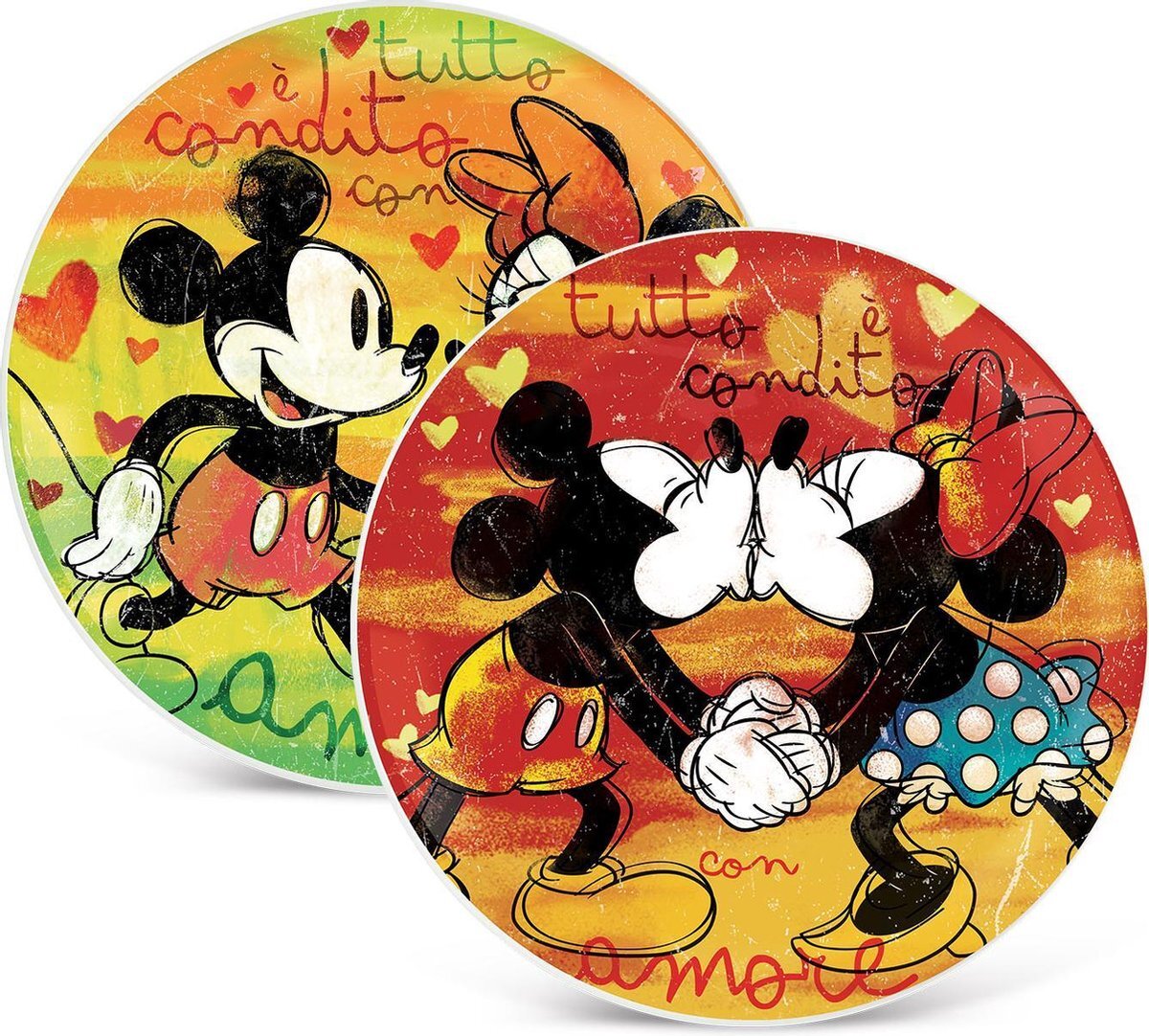 Egan Disney Set Pizzaborden Mickey & Minnie