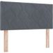Tête de lit velours gris foncé 90 cm