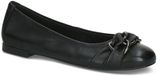 Caprice Dames Ballerina 9-22114-46 Zwart Leer G-breedte Maat 40 EU