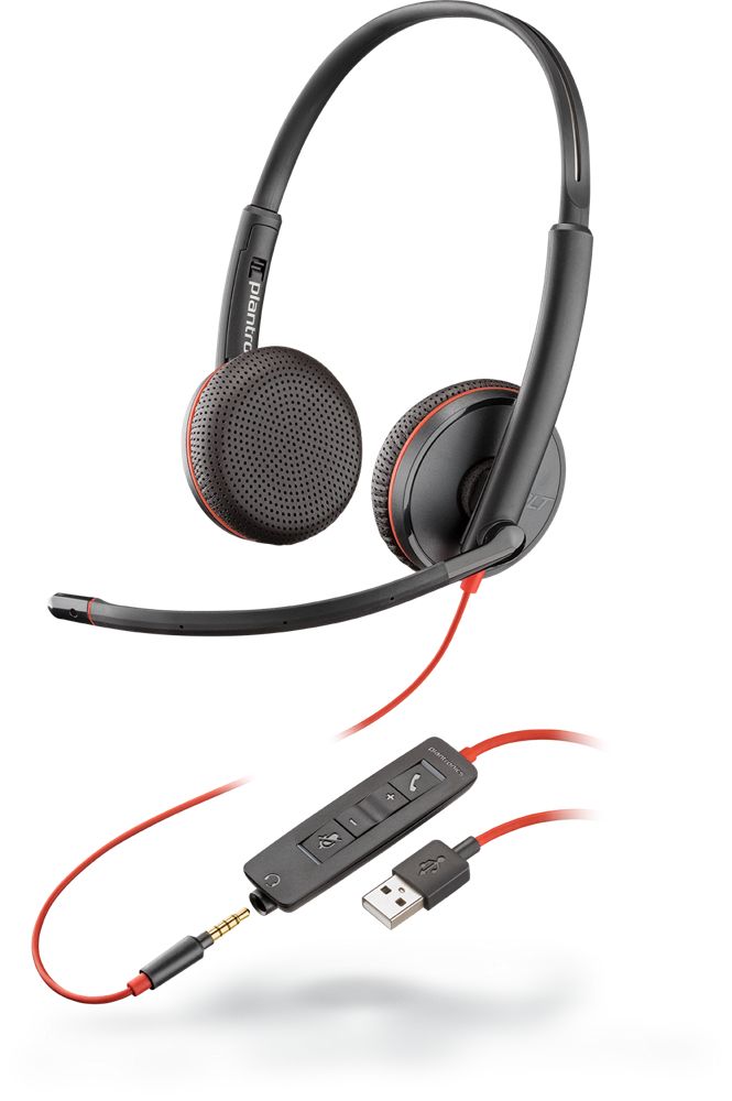 Poly Blackwire C3225 Headset - Bedraad - USB Type-A - Zwart