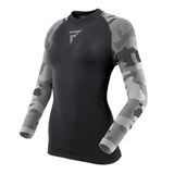 REBELHORN Freeze II Lady Thermo Jersey voor dames, lange mouwen, verkoelend thermisch ondergoed, vochtafvoer, ademend, compressiezones, thermomotorwielkleding
