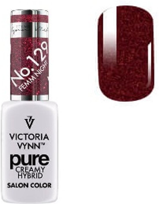 VICTORIA VYNNâ„¢ Gel Nagellak - Gel Polish - Pure Creamy Hybrid - 8 ml - Femm Night - 129