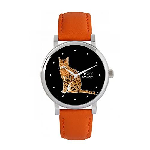Toff London Ginger Bengal Cat Watch - 5059656699866