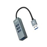USB Icecat USB 3.0 HUB met 4 poorten, aluminium, 10 cm kabel