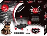 Duvo+ Draadkooi Ninja Edition - Zwart - 61x46x53 cm - Met Schuifdeur