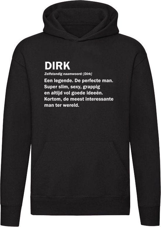 Sol's Dirk Grappige Hoodie Zwart - Unisex - Katoen - Cadeau