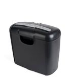 Pavo - Premium papierversnipperaar tot 6 vellen, streepgesneden, creditcardversnipperaar inclusief prullenbak, 10 L, zwart, 8038770