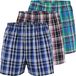 City Life Heren Boxershorts 3-Pack, Geruit, Katoen, 3XL