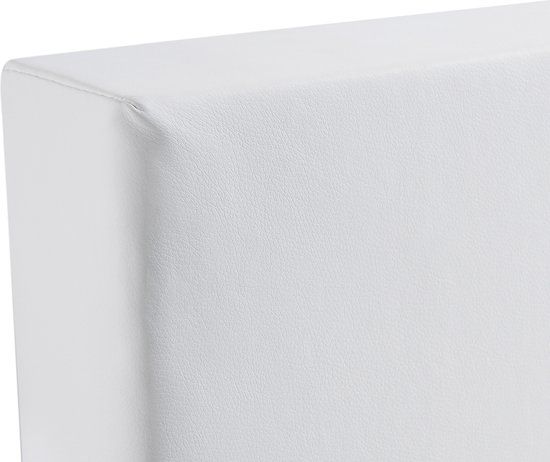Beliani PRESIDENT Boxspringbed - Wit - 180x200cm - Kunstleer