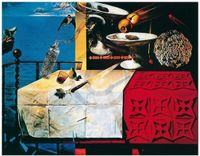 Your Decoration B.V. Kunstdruk Salvador Dali - Natura morte vivente 80x60cm