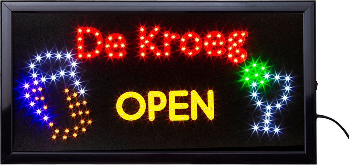 Cave & Garden Led bord - De kroeg - Led borden - Led sign - Light box - 50 x 25cm - Bar decoratie - Led decoratie - LED - Uniek - Verlichting - Led verlichting -