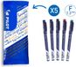 Pilot FriXion Uitwisbare Fineliner Set - 5 Stuks - Blauw, Zwart, Rood, Groen