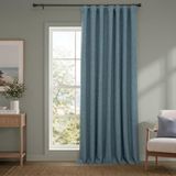 HPD Half Price Drapes Extra breed linnen kamer verduistering gordijn (1 paneel) 100 X 96, BOCH-LN21330-96-DW, Reverie Blue