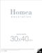 HOMEA Frame onder glas 30x40 cm Transparant