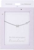 Depesche ketting zilver met letter M en hart