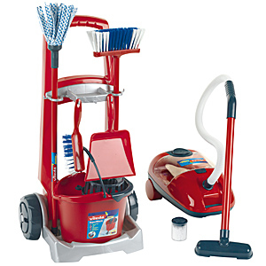Vileda cleaning trolley + vakuum cleaner