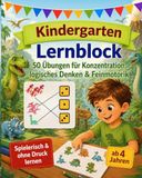 Kindergarten Lernblock Dinosaurier Edition
