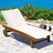 Beautissu Marbella Serviette Blanc 70x200cm
