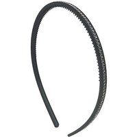 SOHO Diamond Hairband Haarband in Zwart met Diamantlook