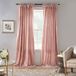 Elrene Home Fashions Korena Tie-Top Crushed Velvet Gordijnpaneel, Rustiek-Chic Gordijnpaneel voor Woonkamer of Slaapkamer, 127 bij 213 cm, Blush, 1 paneel