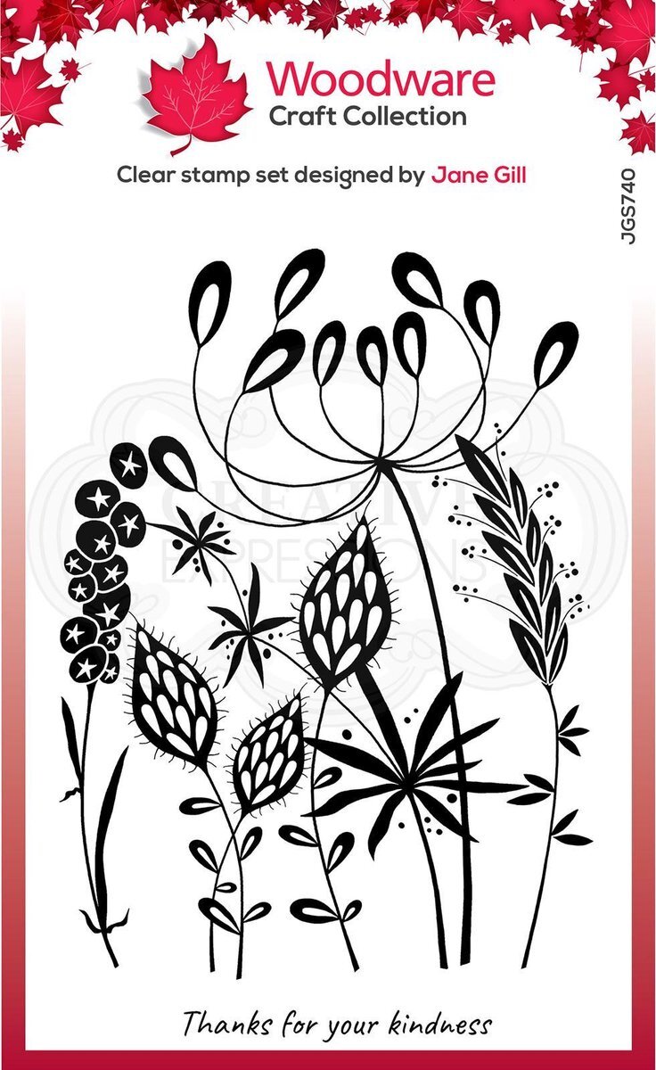 Woodware Woodware Clear stamp - AchtergRonden vintage - A6 - Polymeer