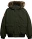 Superdry EVEREST FAUX FUR BOMBER JACKET Heren Jas - Surplus Goods Olive Green