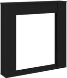 vidaXL Haardombouw Zwart Eiken 100x20x100 cm