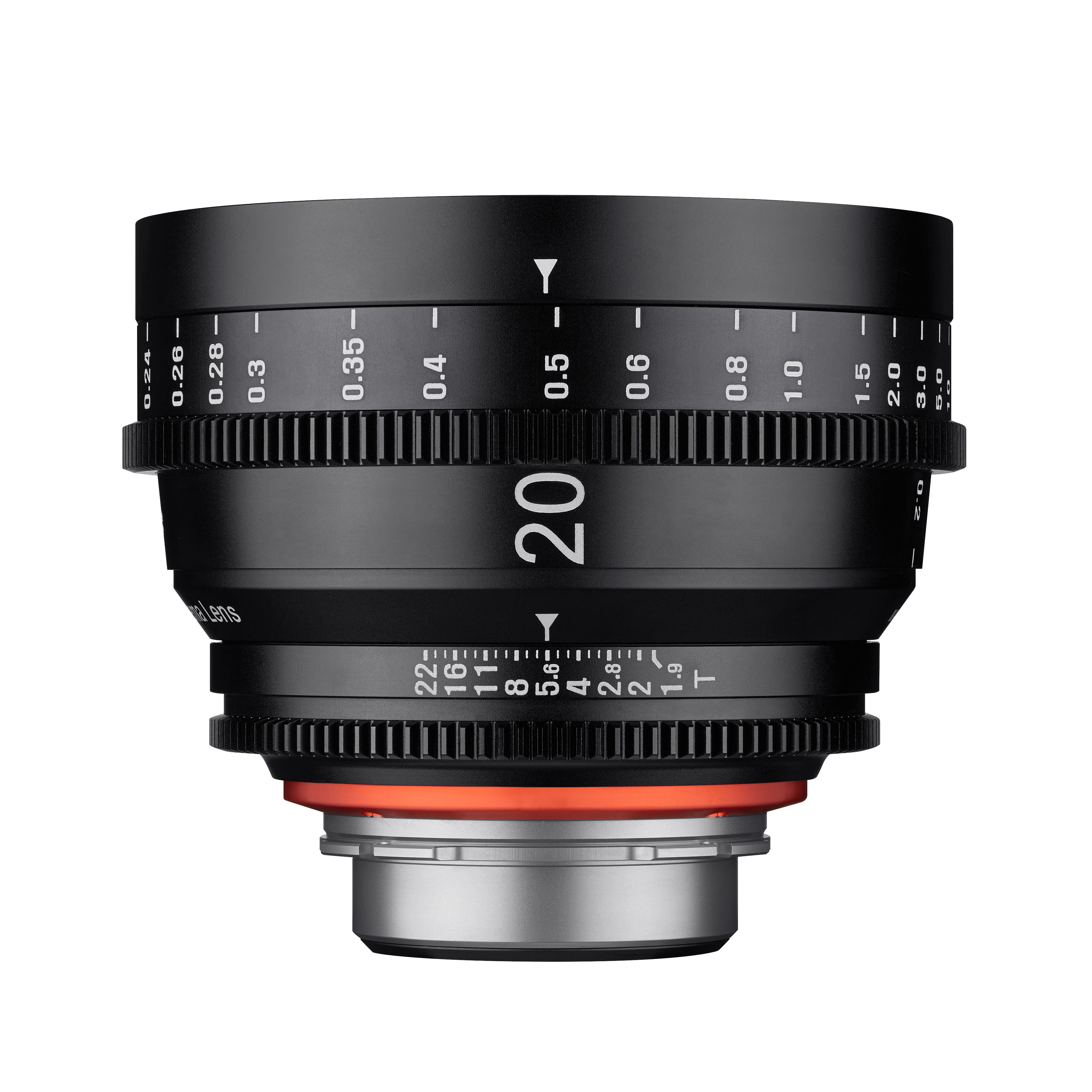 Samyang XEEN 20mm T1.9 - Zwart