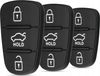 Hyundai/Kia 3 boutons en caoutchouc pour porte-clés/télécommande