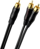 Oehlbach D1C23712 Cinch Audio Y-kabel [2x Cinch-stekker - 1x Cinch-stekker] 15.00 m Antraciet