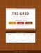 Tri-Grid Notebook: 3 Grid Sizes in One Book, Notes + Graph Dual-Page, 1cm 5mm 2.5mm, 128 Pages 8.5x11