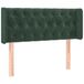 VidaXL Hoofdbord met randen 103x16x78/88 cm fluweel donkergroen