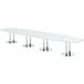 Hammerbacher table de réunion ton avec pied colonne - 520x130 cm